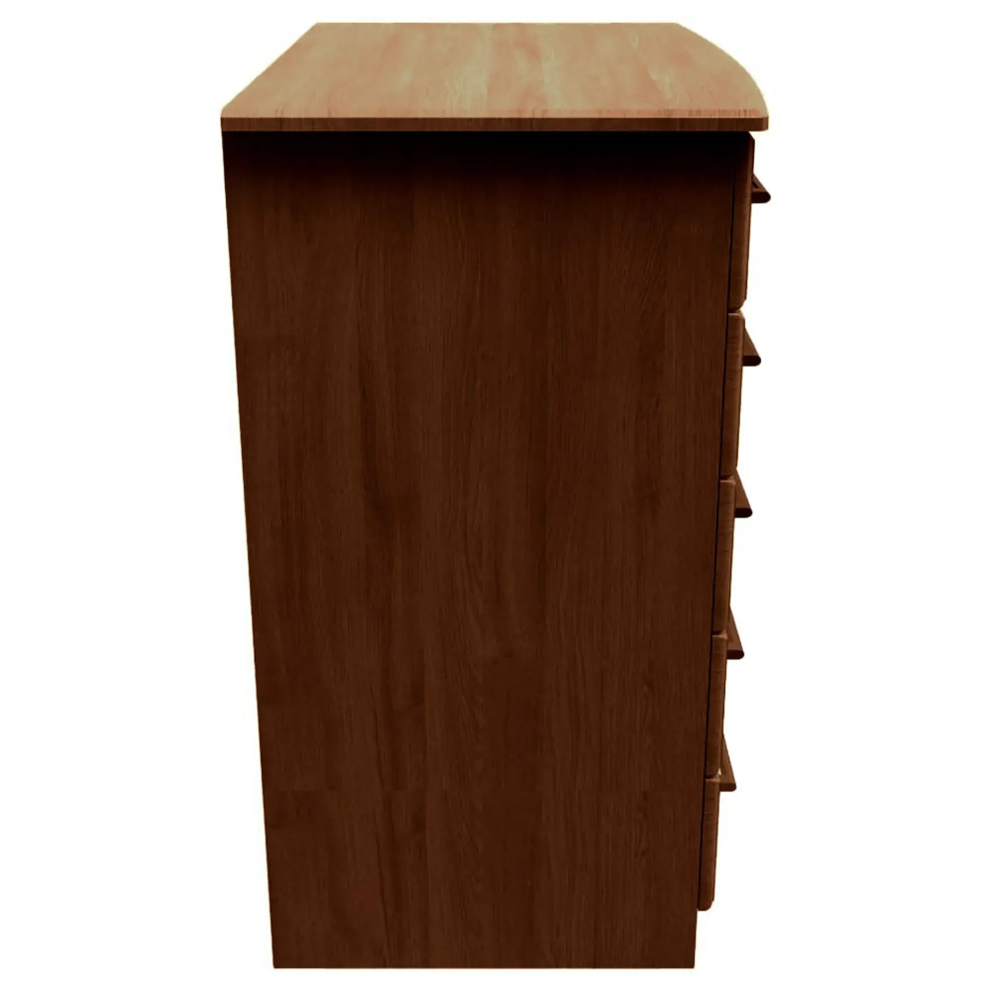 Gina 1 Door Midi Wardrobe - Walnut