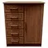 Gina 1 Door Midi Wardrobe - Walnut