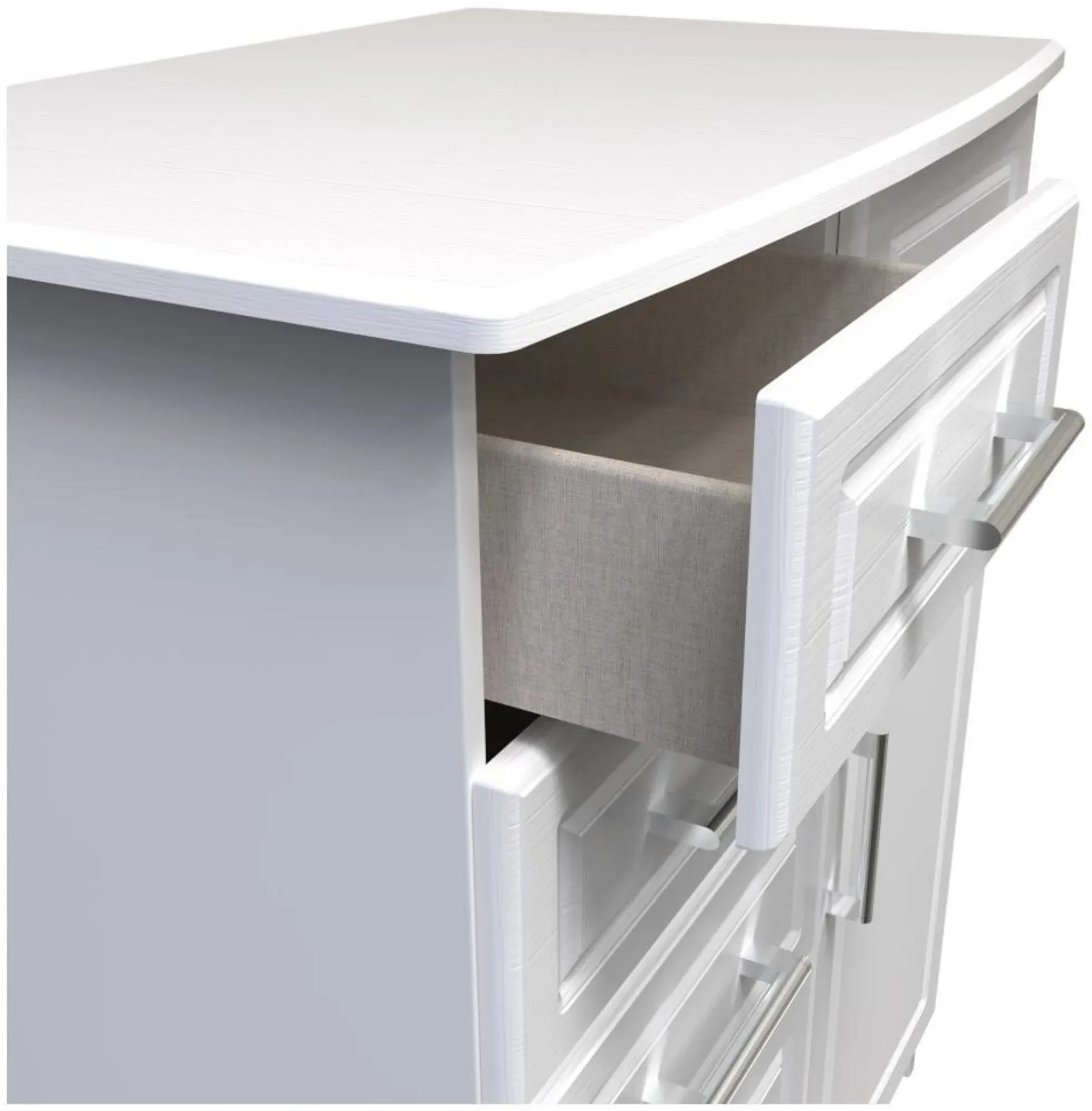 Gina 1 Door Midi Wardrobe - White