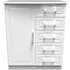 Gina 1 Door Midi Wardrobe - White