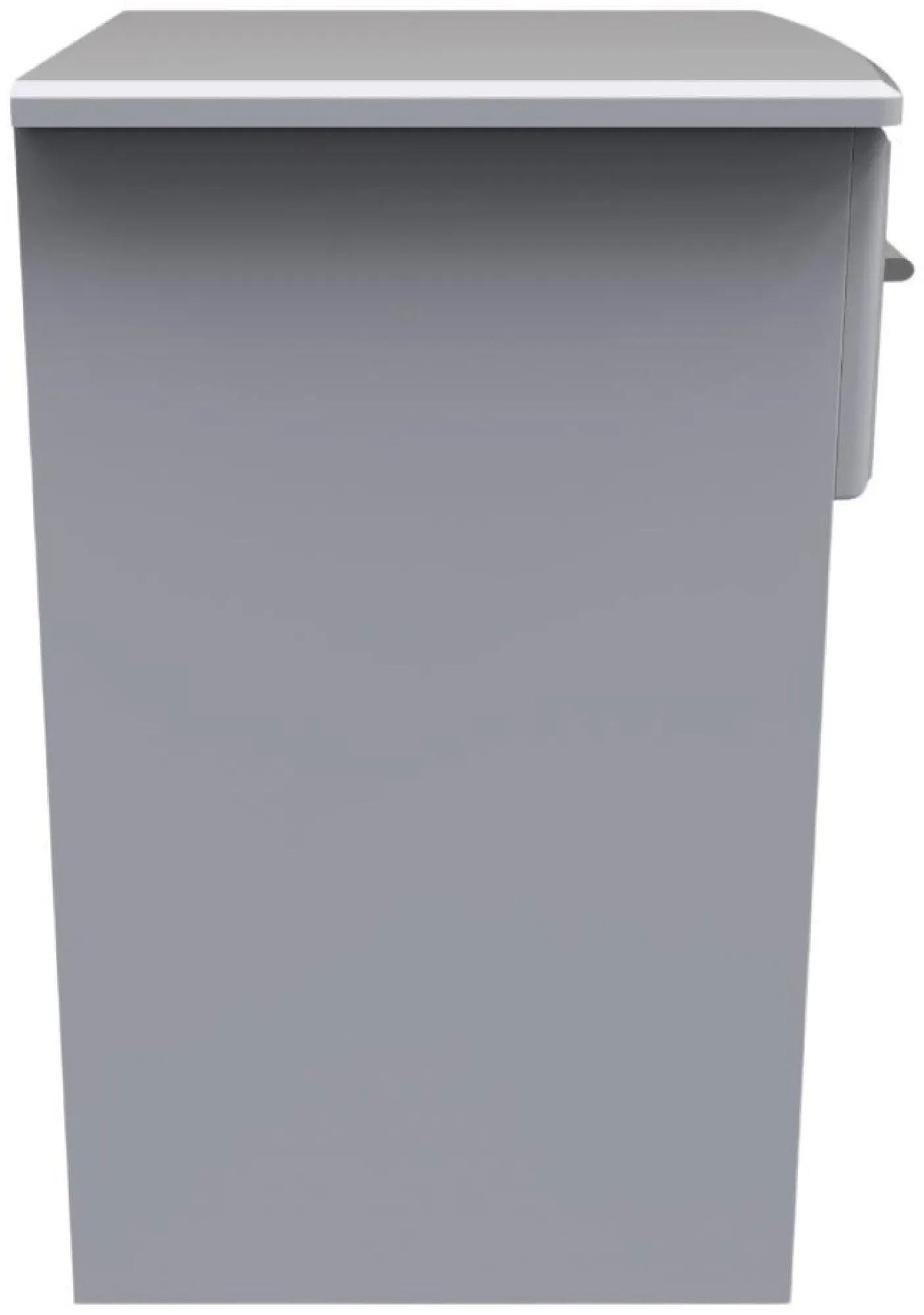 Gina 1 Drawer Bedside Cabinet - Grey