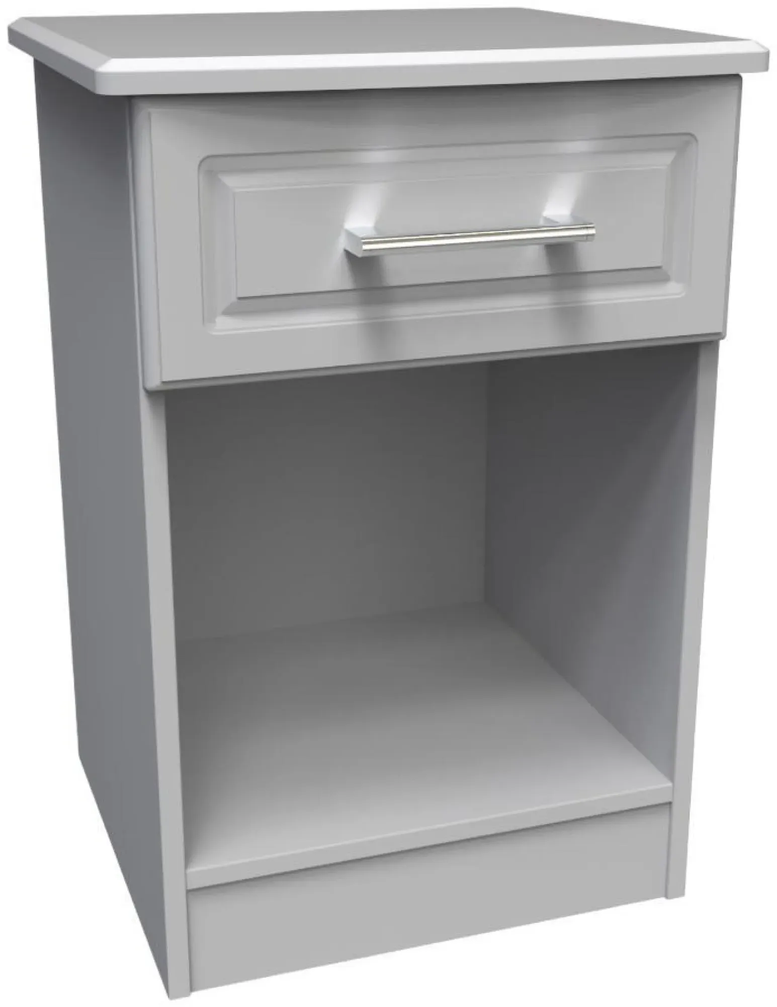 Gina 1 Drawer Bedside Cabinet - Grey