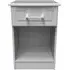 Gina 1 Drawer Bedside Cabinet - Grey