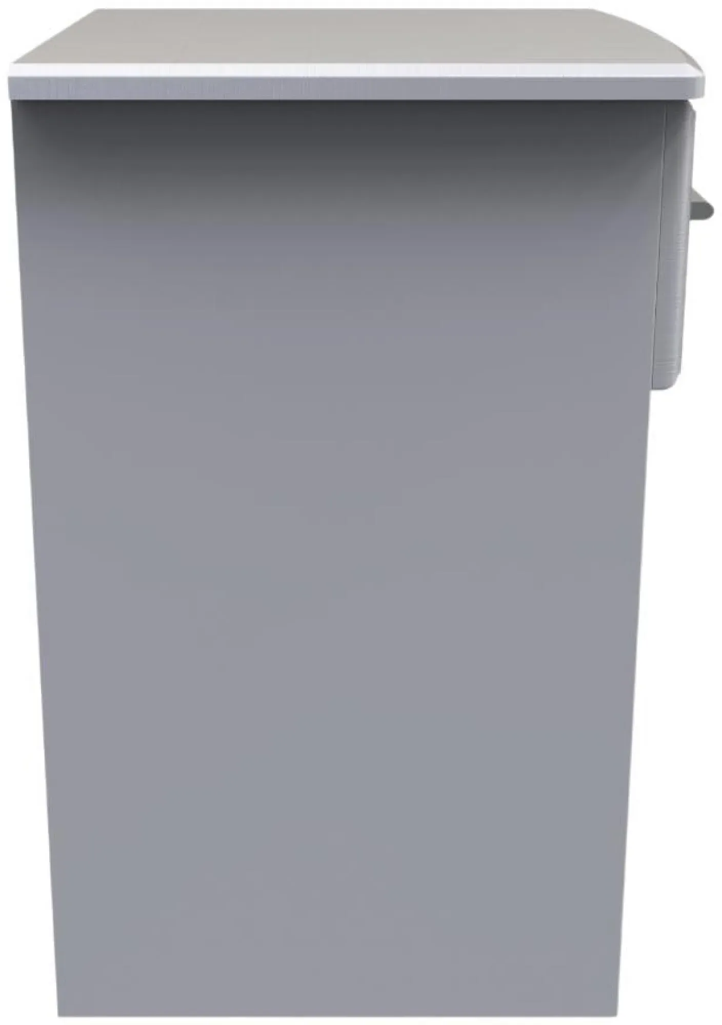 Gina 1 Drawer Bedside Cabinet - Grey Ash