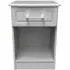 Gina 1 Drawer Bedside Cabinet - Grey Ash
