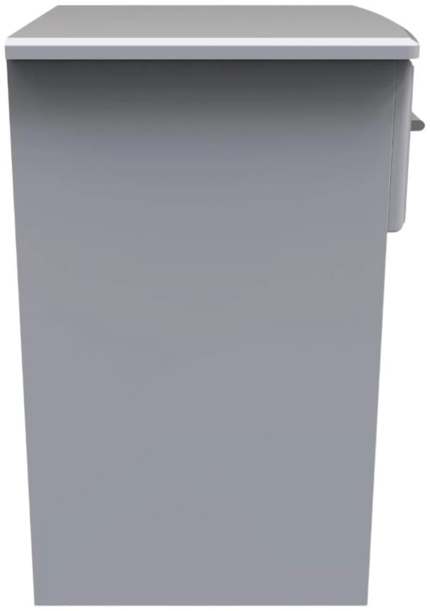 Gina 1 Drawer Bedside Table with Lock - Grey