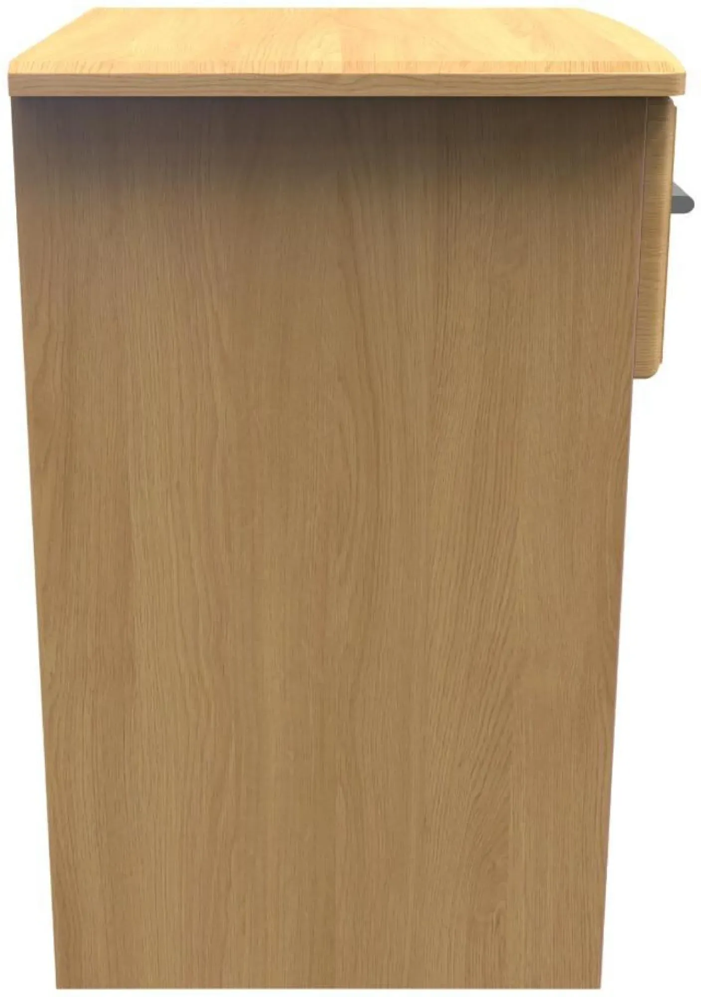 Gina 1 Drawer Bedside Table with Lock - Oak