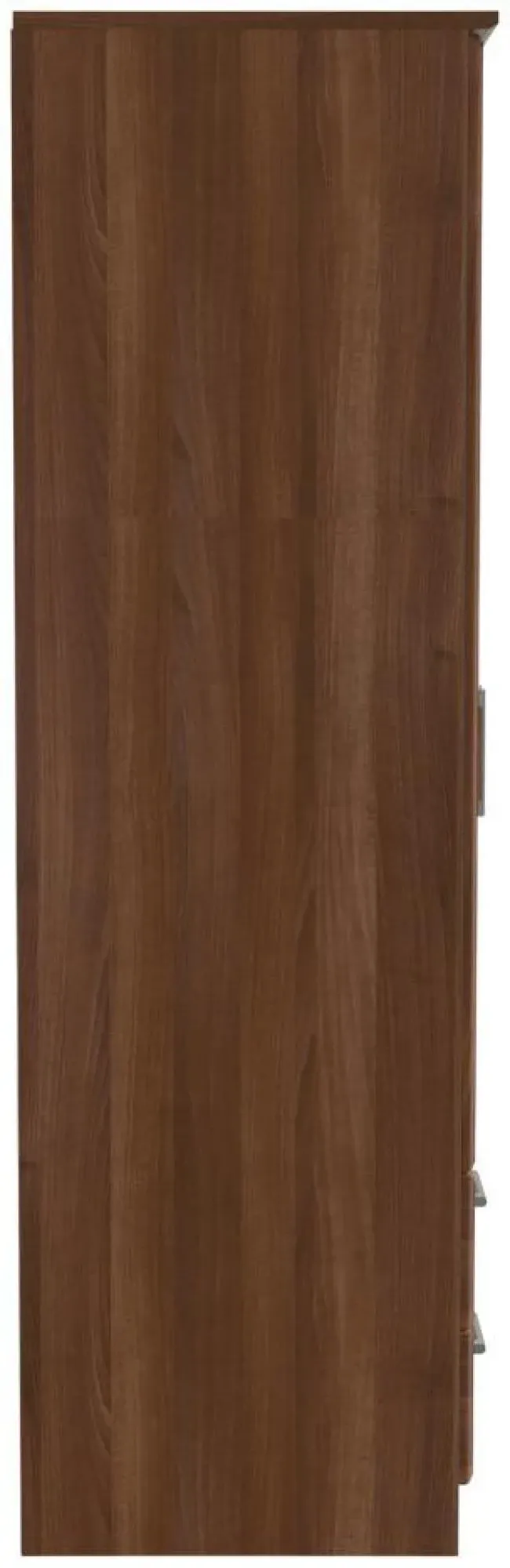 Gina 2 Door 2 Drawer Double Wardrobe - Walnut