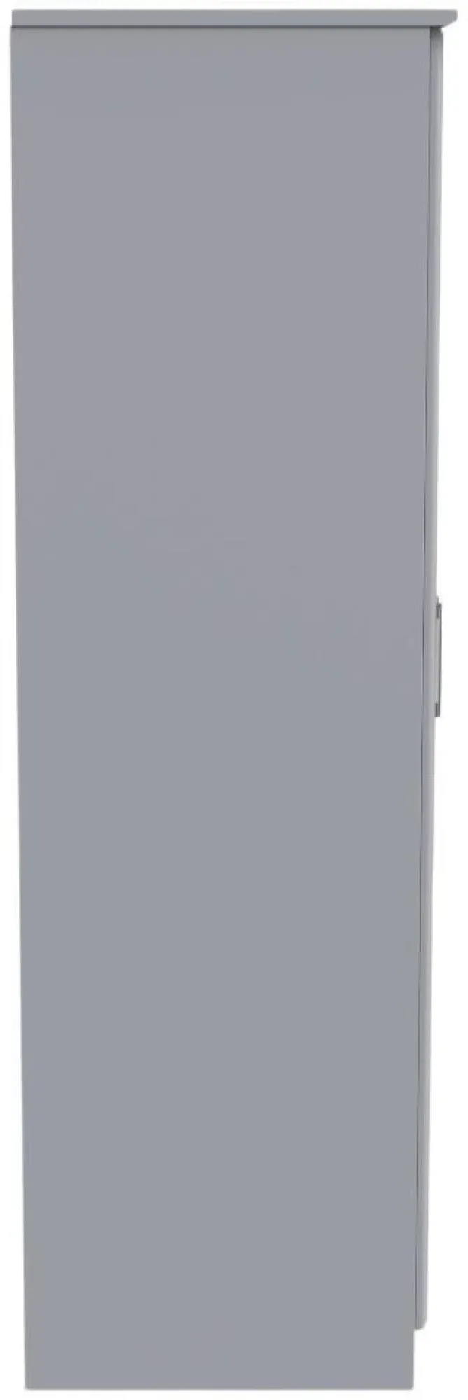 Gina 2 Door Tall Wardrobe - Grey