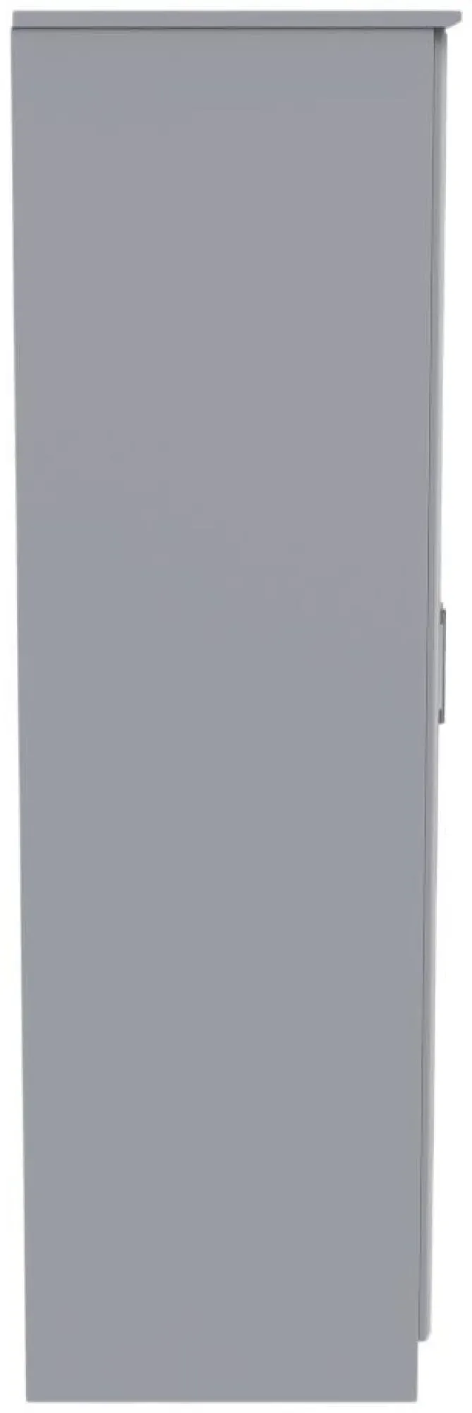 Gina 2 Door Tall Wardrobe - Grey Ash