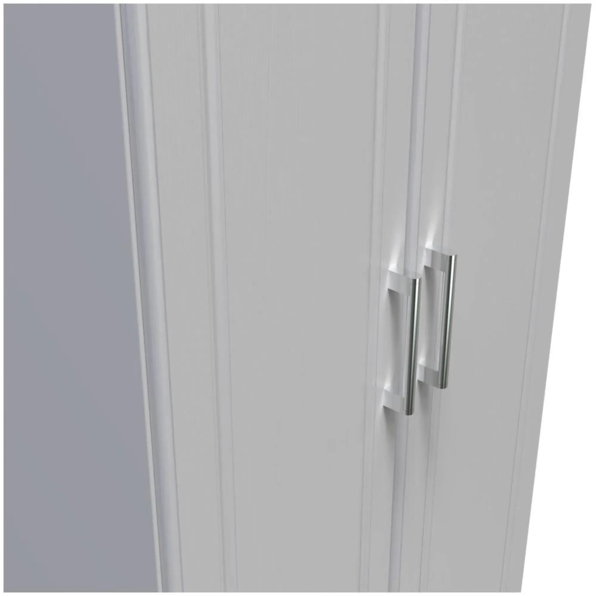 Gina 2 Door Tall Wardrobe - Grey Ash