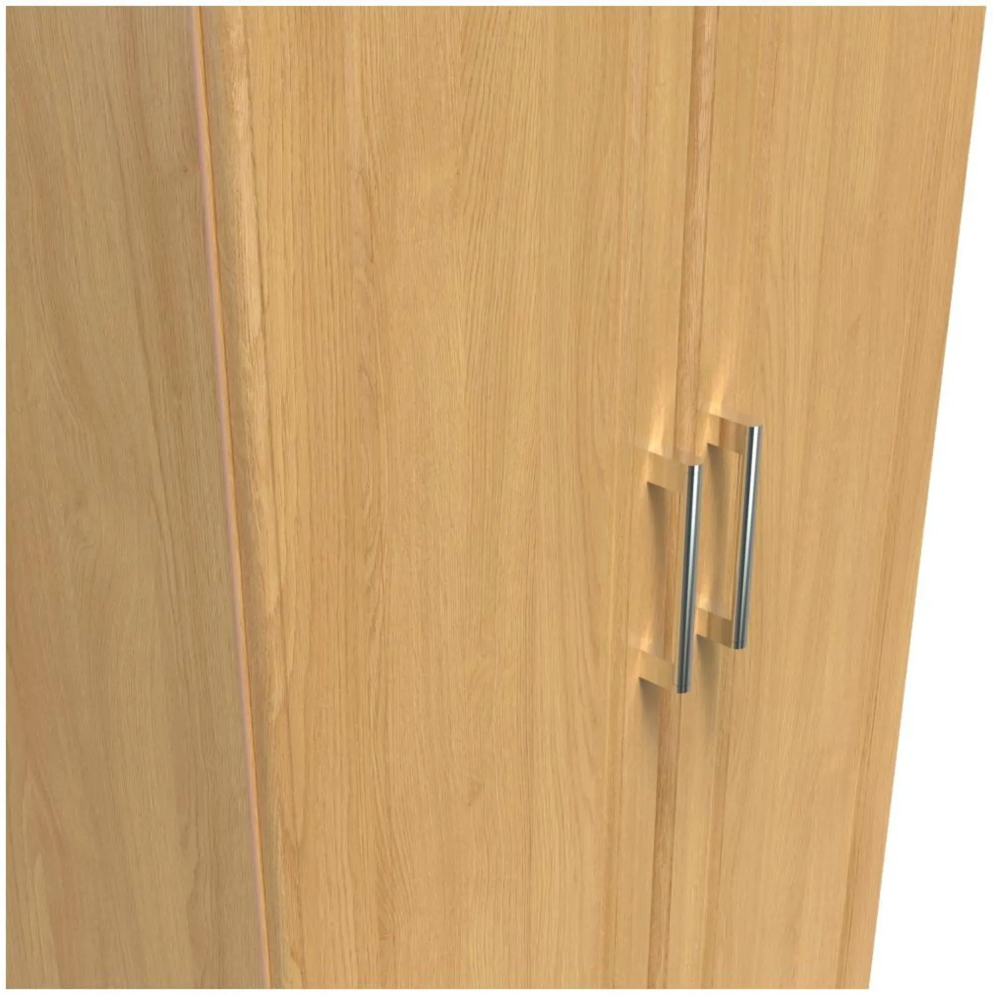 Gina 2 Door Tall Wardrobe - Oak