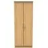 Gina 2 Door Tall Wardrobe - Oak
