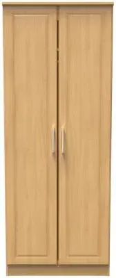 Gina 2 Door Tall Wardrobe - Oak