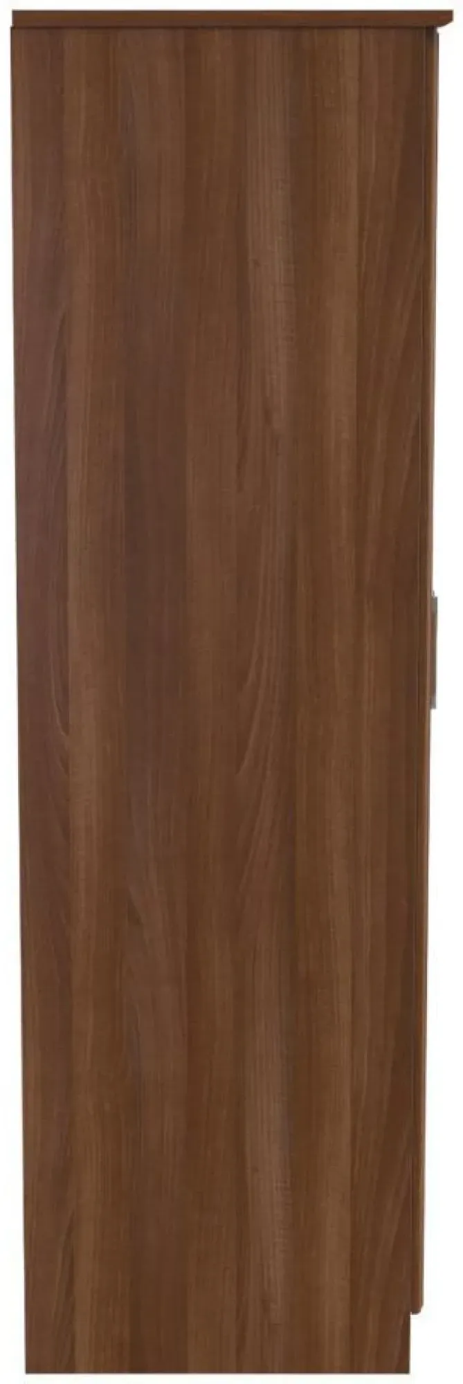 Gina 2 Door Tall Wardrobe - Walnut