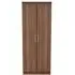 Gina 2 Door Tall Wardrobe - Walnut