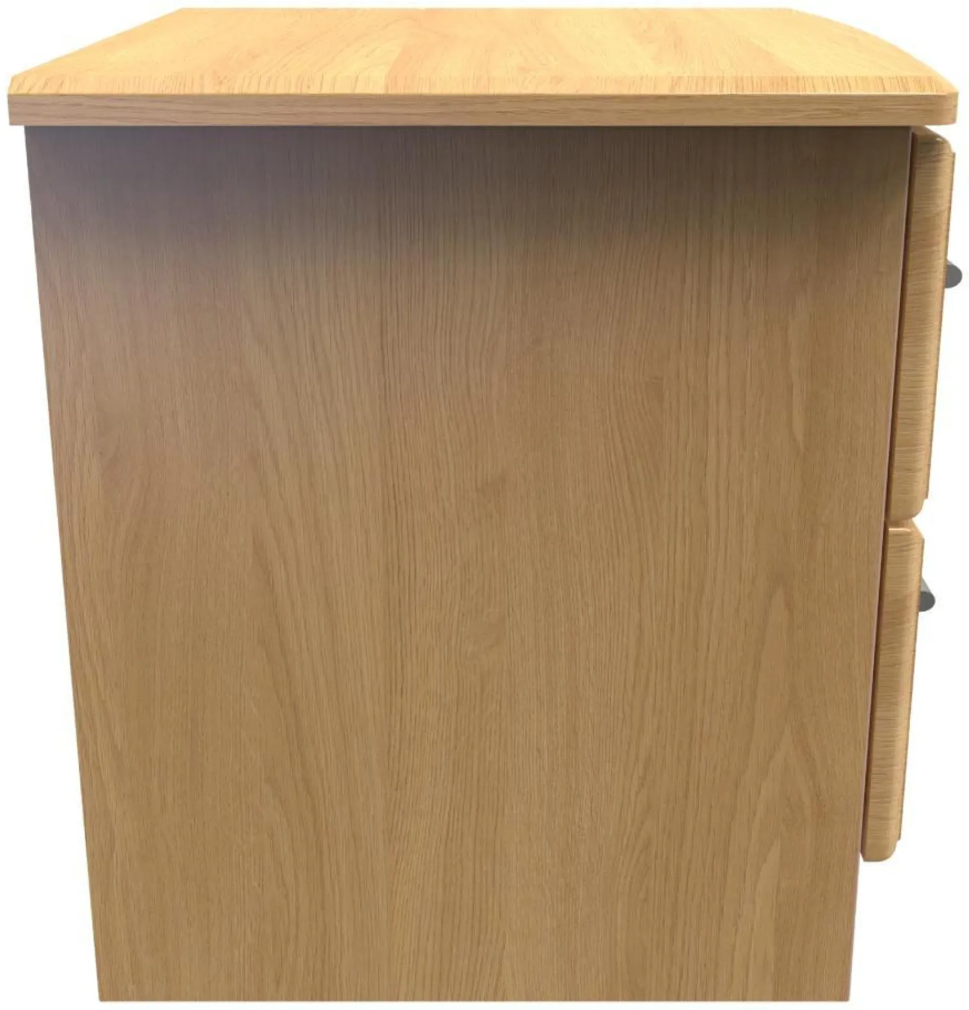 Gina 2 Drawer Bedside Cabinet - Oak