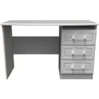 Gina 3 Drawer Desk - Grey