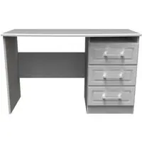 Gina 3 Drawer Desk - Grey