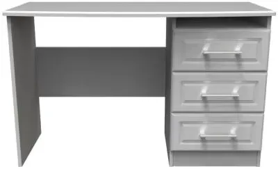 Gina 3 Drawer Desk - Grey image
