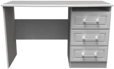 Gina 3 Drawer Desk - Grey image