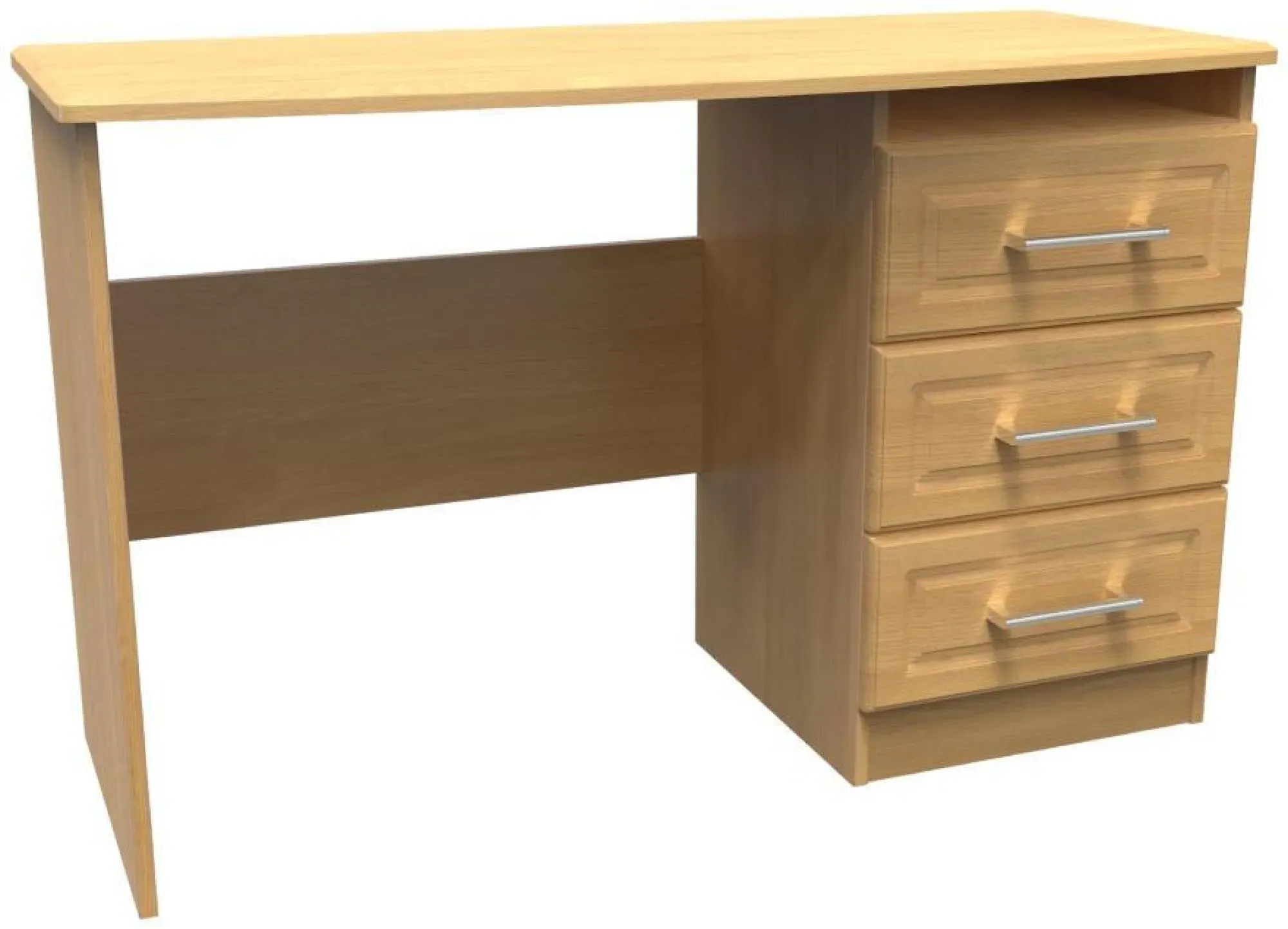 Gina 3 Drawer Desk - Oak