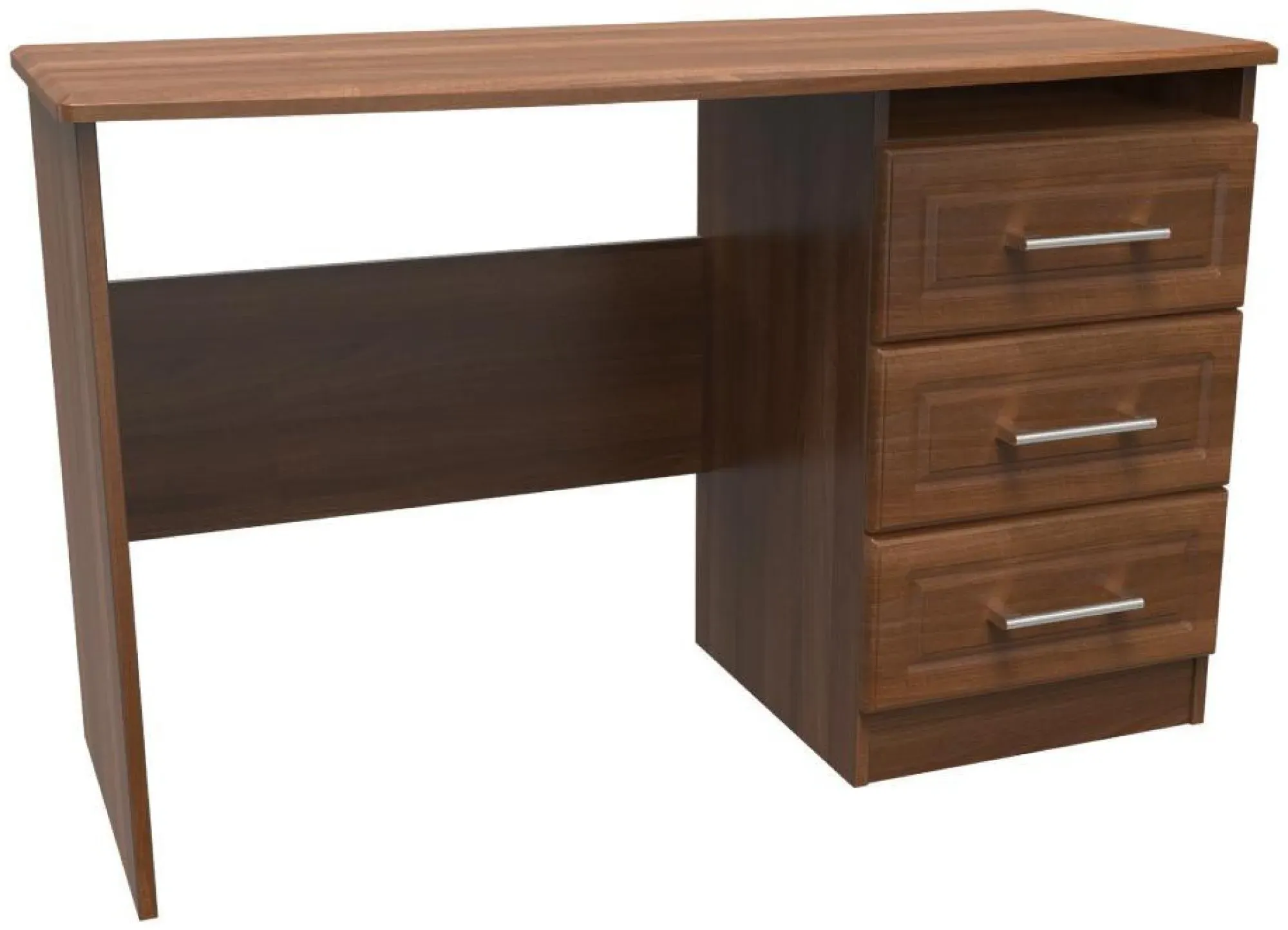 Gina 3 Drawer Desk - Walnut