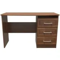 Gina 3 Drawer Desk - Walnut