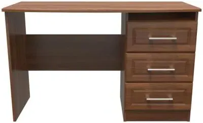 Gina 3 Drawer Desk - Walnut