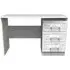 Gina 3 Drawer Desk - White