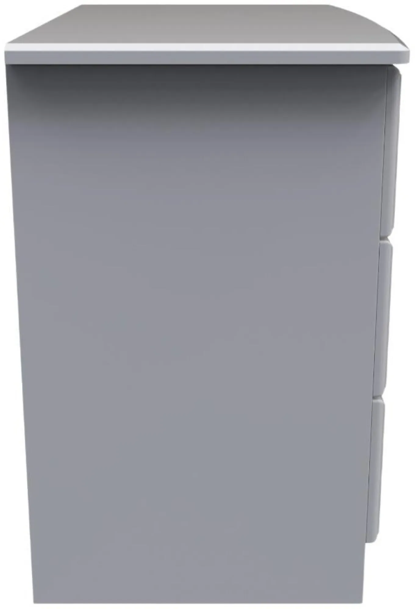 Gina 3 Drawer Small Chest - Grey