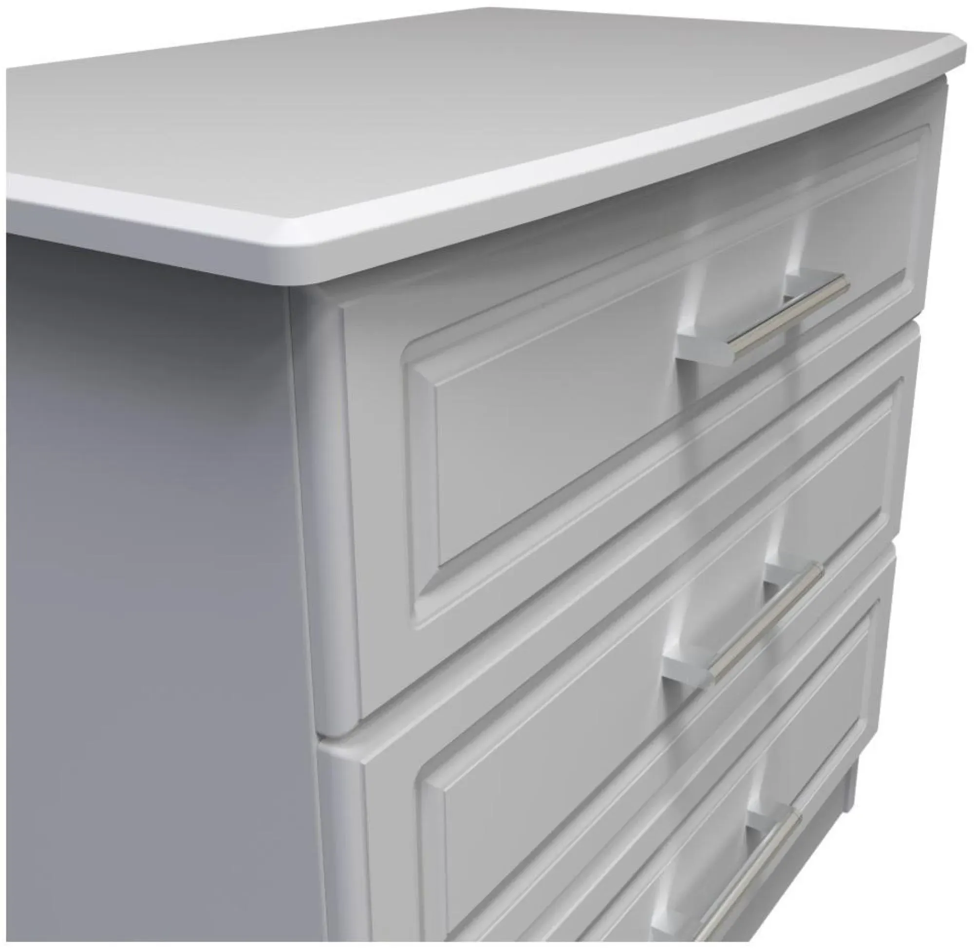 Gina 3 Drawer Small Chest - Grey