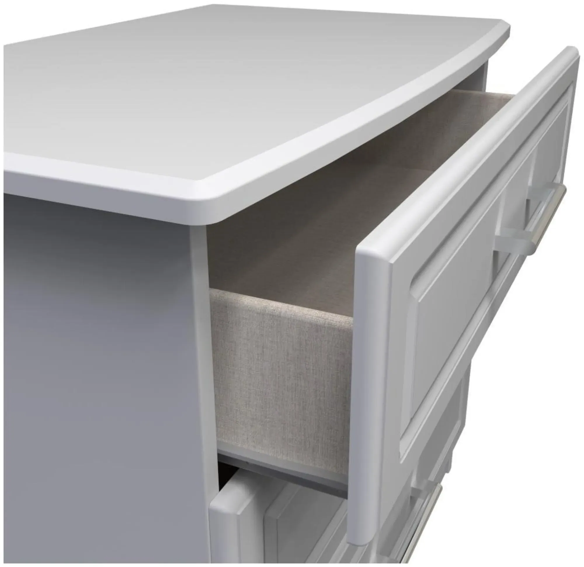 Gina 3 Drawer Small Chest - Grey