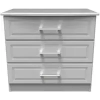 Gina 3 Drawer Small Chest - Grey