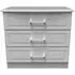 Gina 3 Drawer Small Chest - Grey