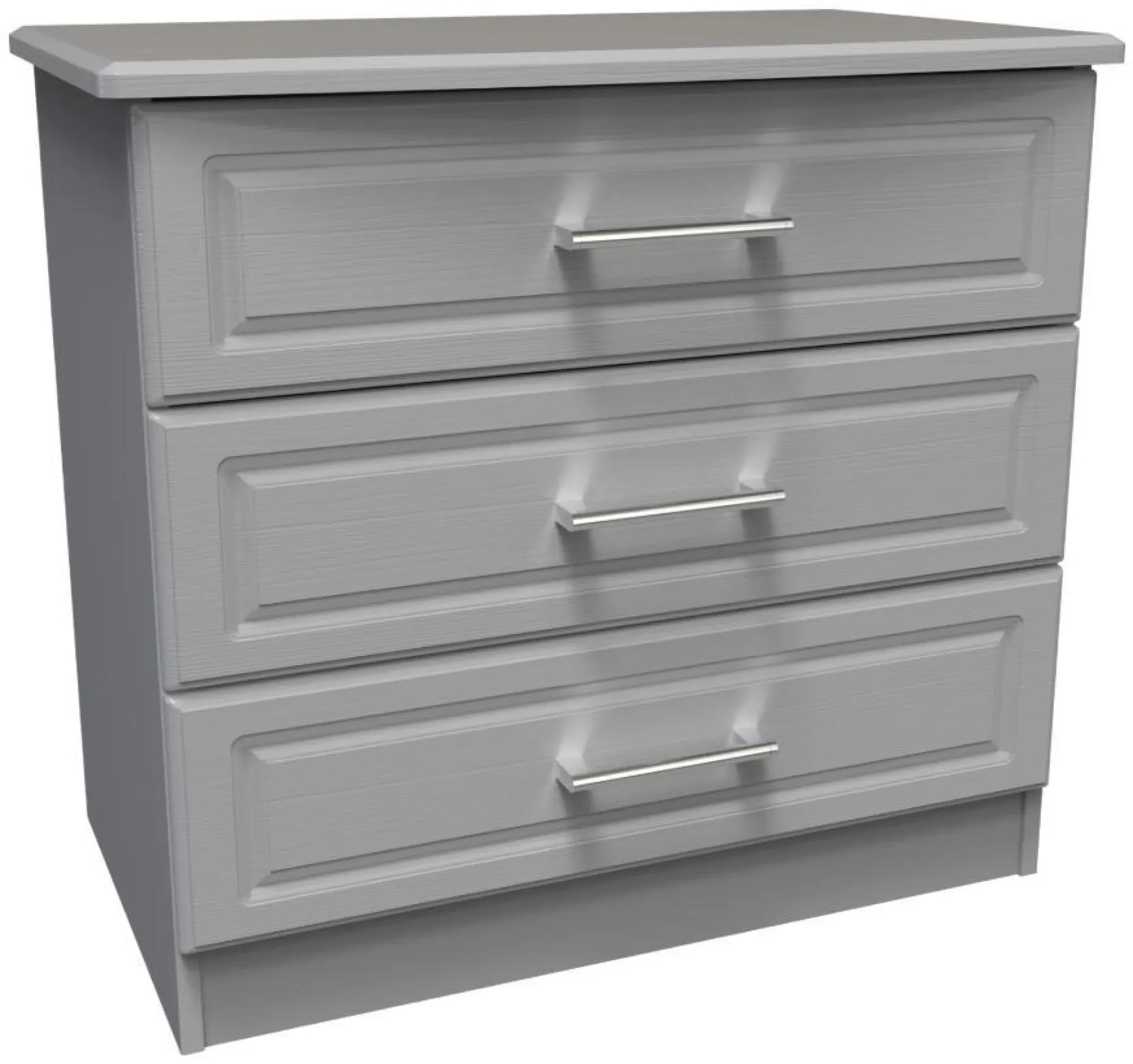 Gina 3 Drawer Small Chest - Grey Ash