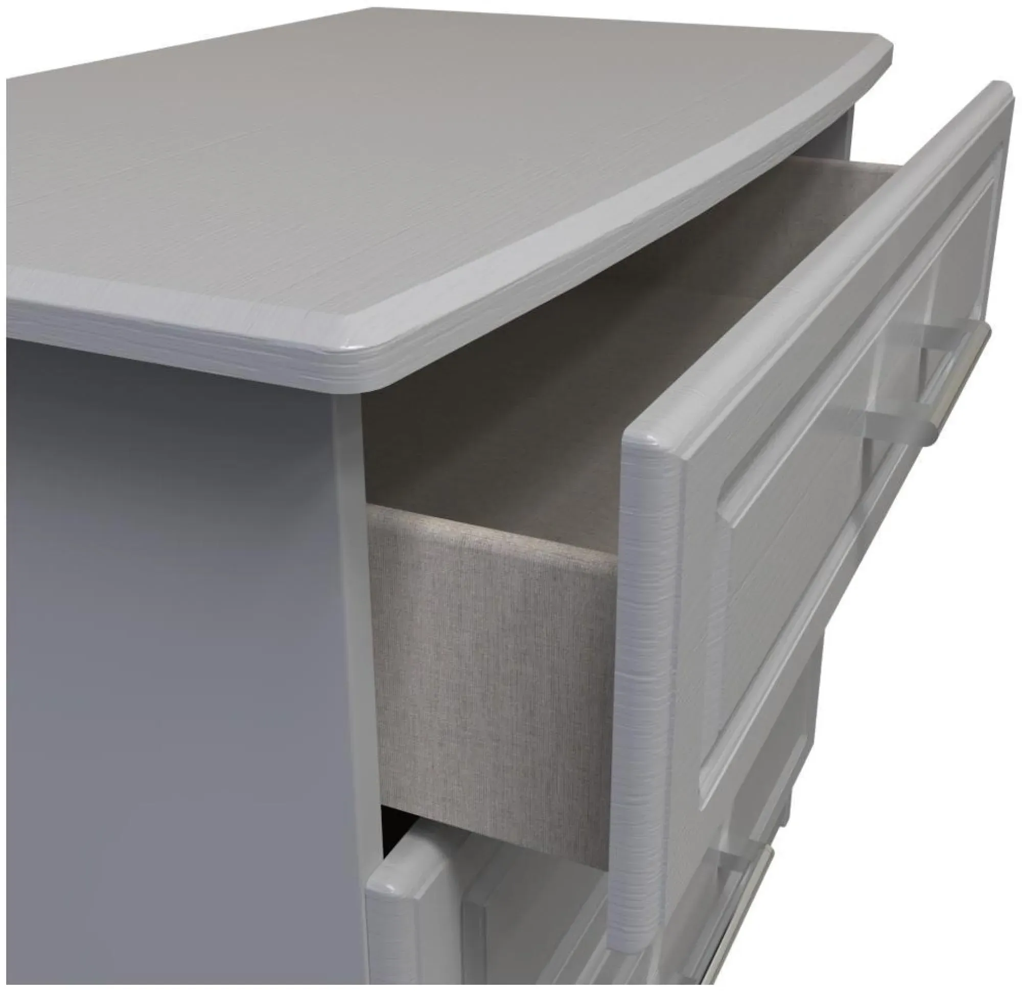 Gina 3 Drawer Small Chest - Grey Ash