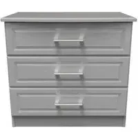 Gina 3 Drawer Small Chest - Grey Ash