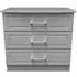 Gina 3 Drawer Small Chest - Grey Ash