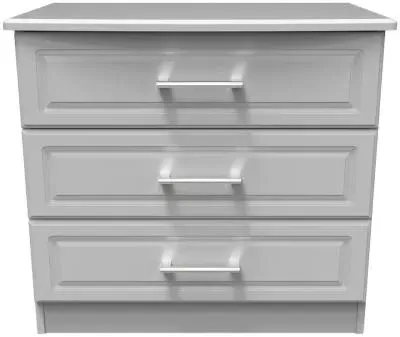 Gina 3 Drawer Small Chest - Grey image