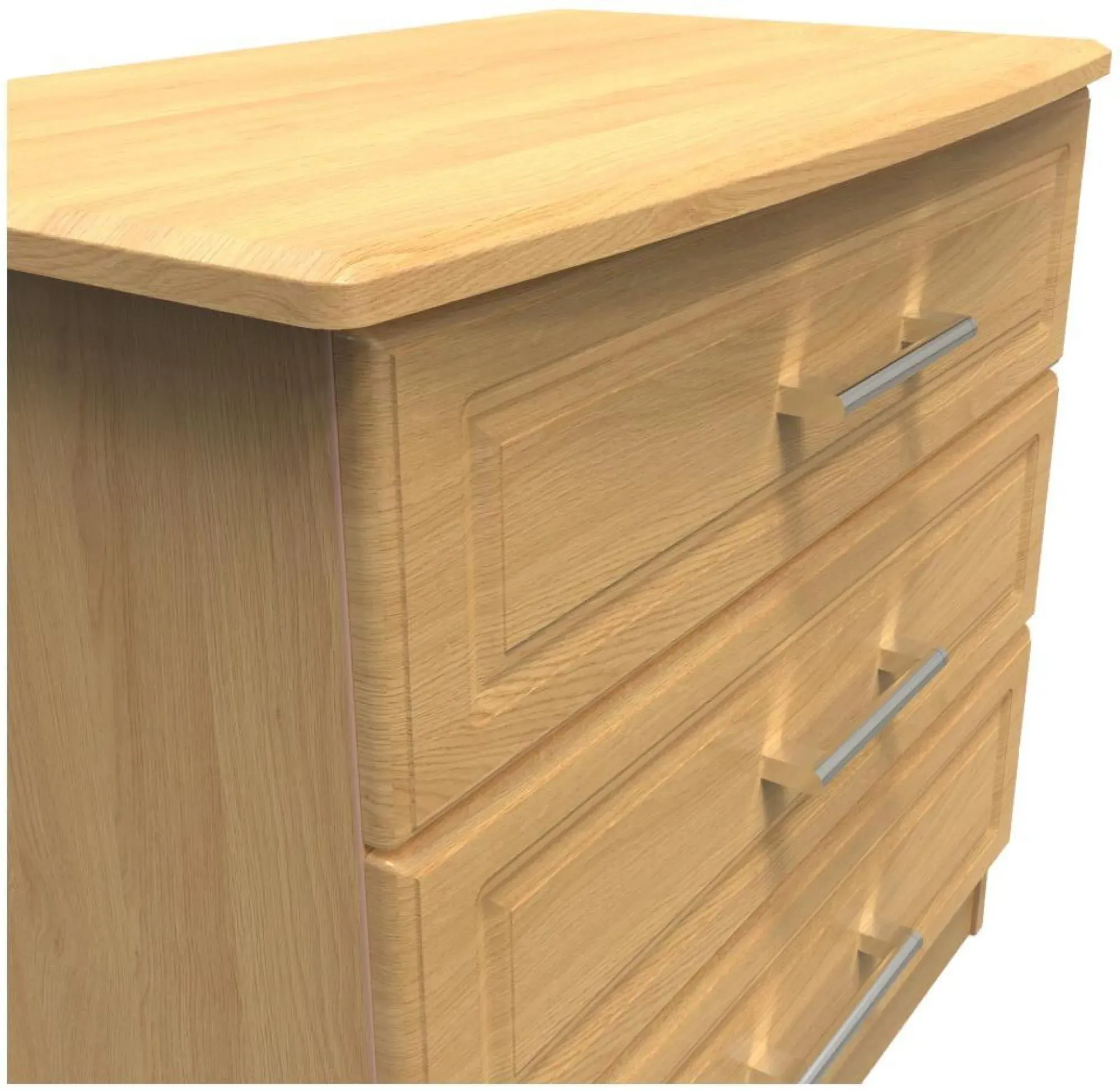 Gina 3 Drawer Small Chest - Oak