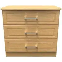 Gina 3 Drawer Small Chest - Oak