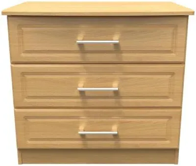 Gina 3 Drawer Small Chest - Oak