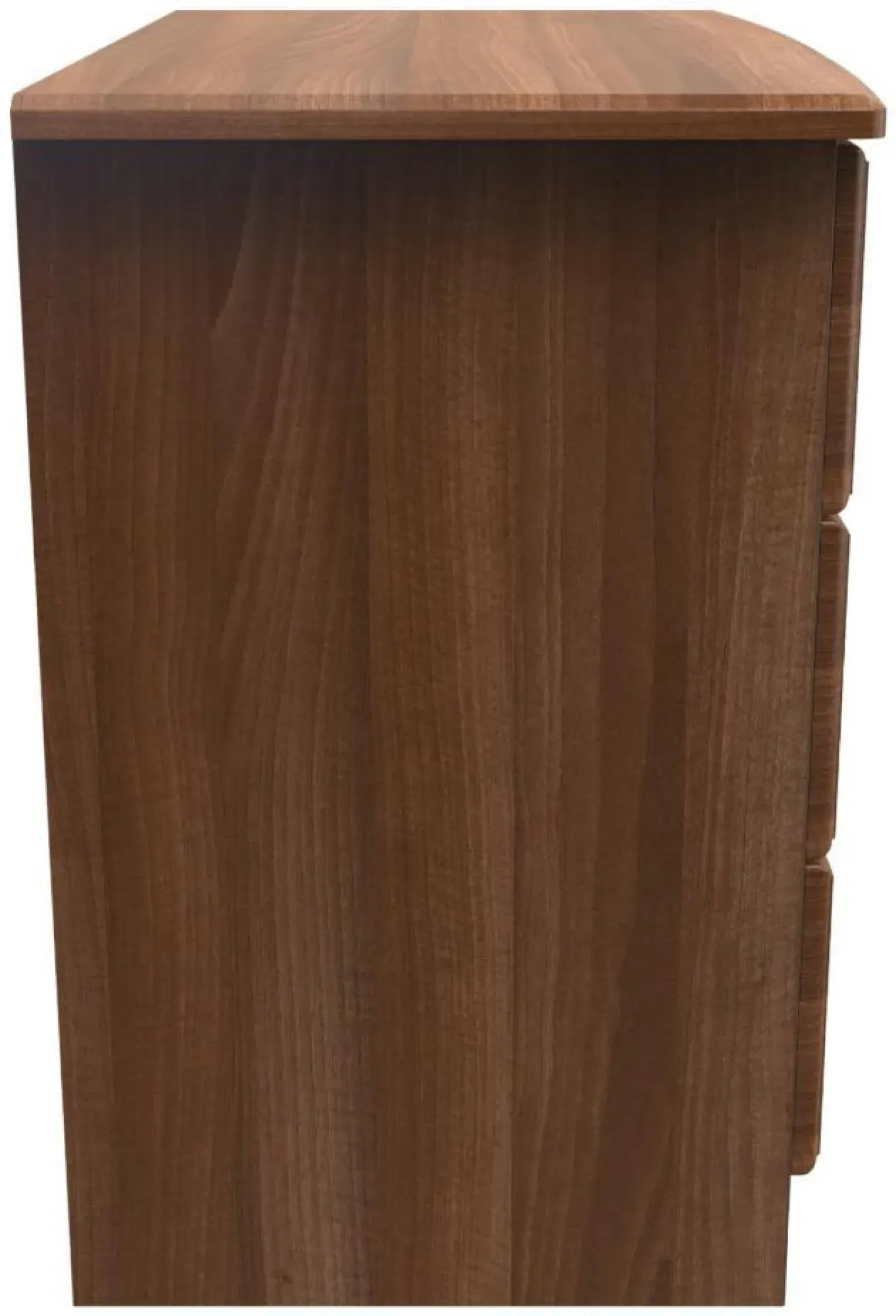 Gina 3 Drawer Small Chest - Walnut