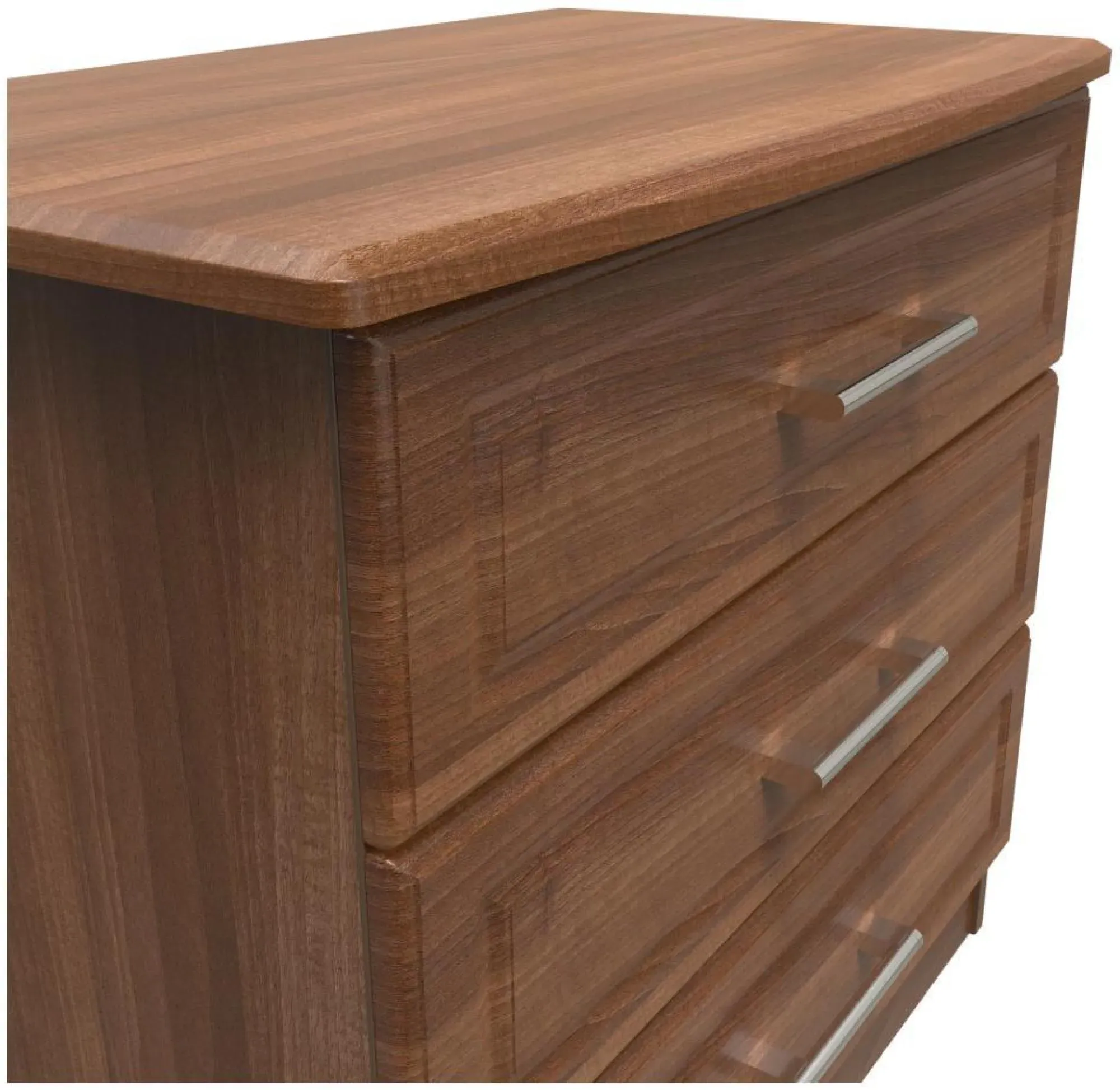 Gina 3 Drawer Small Chest - Walnut