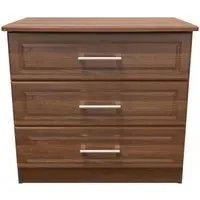 Gina 3 Drawer Small Chest - Walnut