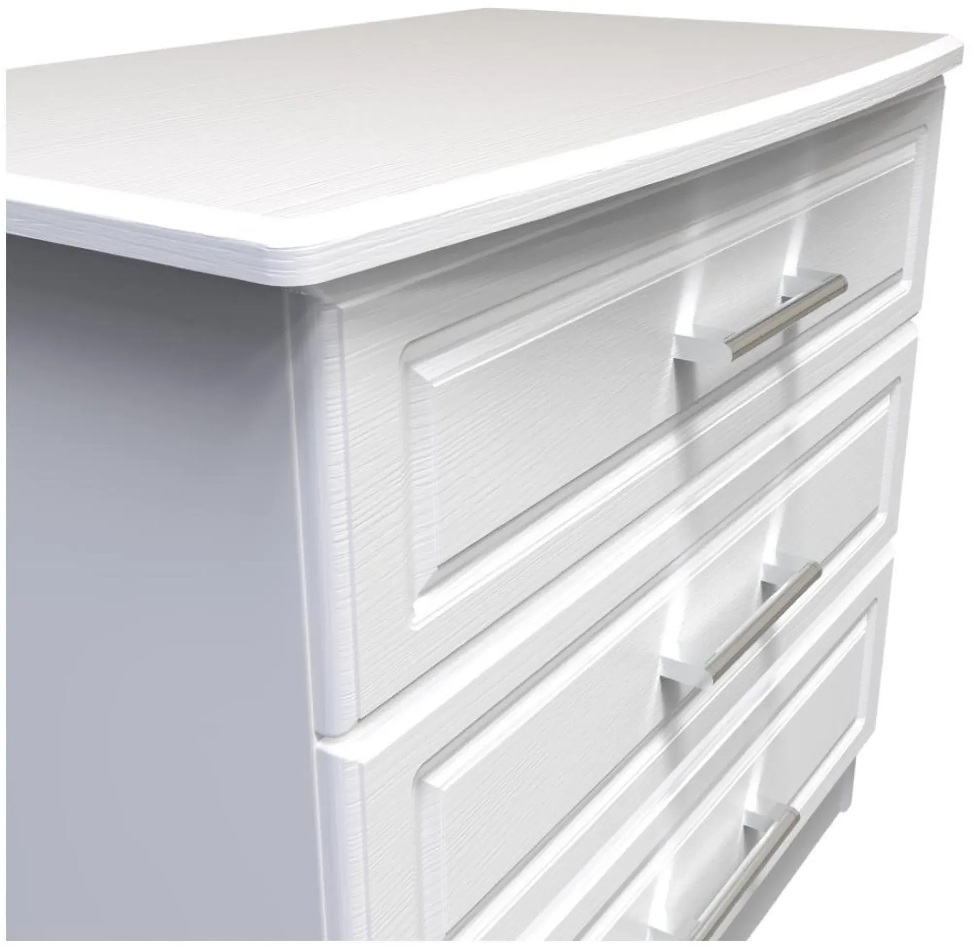 Gina 3 Drawer Small Chest - White