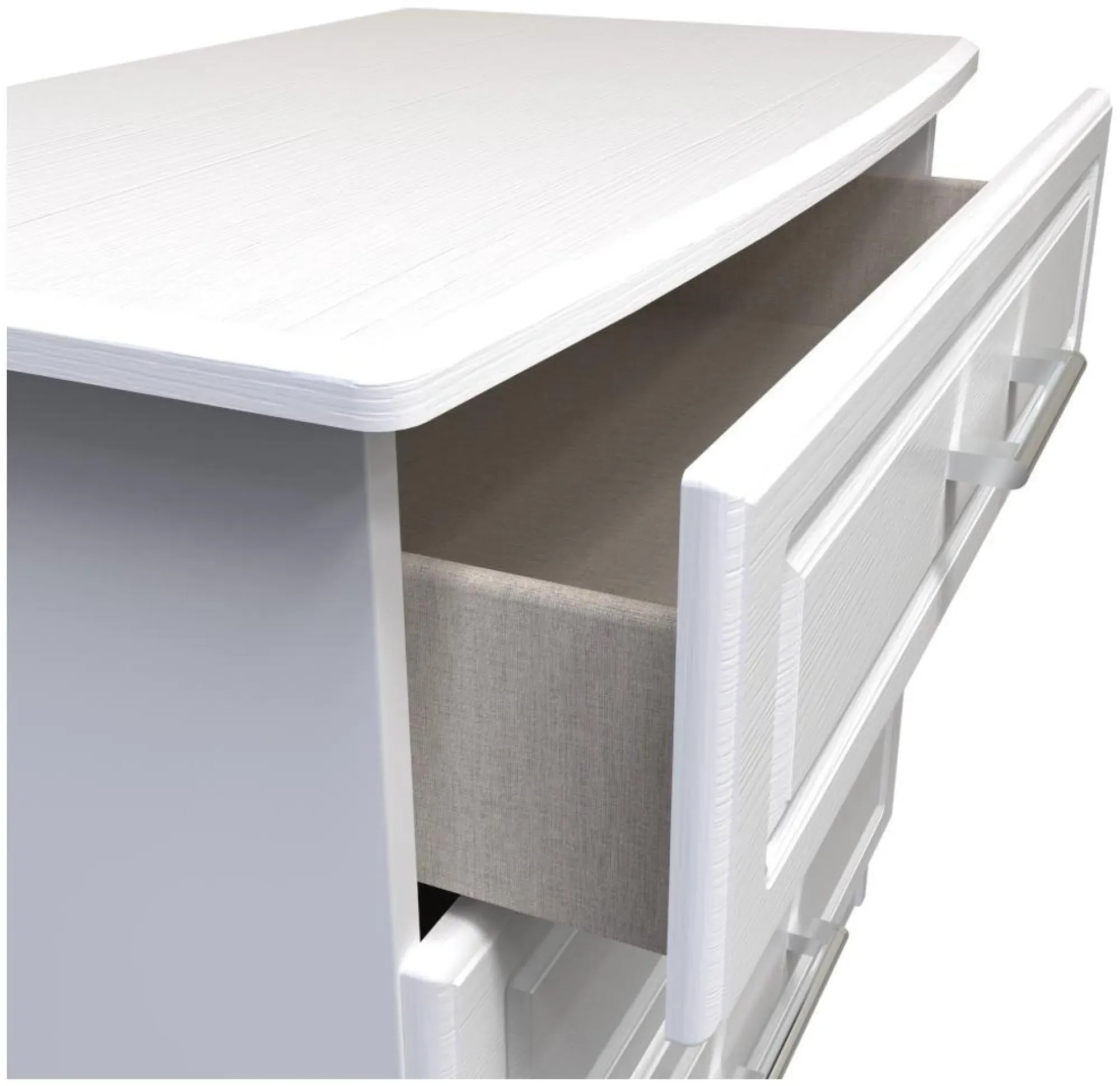 Gina 3 Drawer Small Chest - White