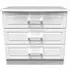 Gina 3 Drawer Small Chest - White
