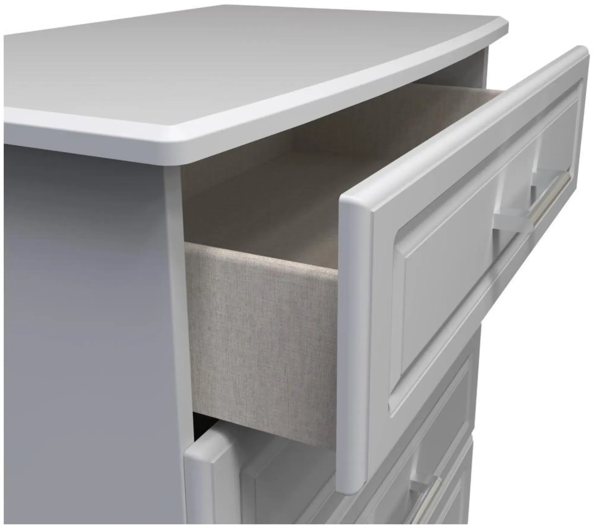 Gina 4 Drawer Chest - Grey